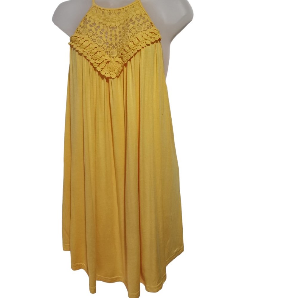 Women's Top Sleeveless Halter Neck Spaghetti Lace Flowy Top